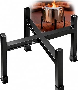 Adjustable Fire Pit Stand, Fits 1624 Inch Fire Pits | Firepit Stand Compatible with Solo Stove Ranger, Bonfire and Other Round Fire Pits, for Patio, Backyard, and Camping
