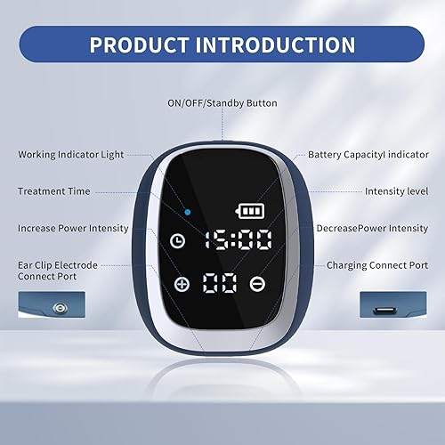 Miniatura 5 de LaseLocks Dispositivo de ayuda para dormir para adultos, máquina de ayuda para dormir con clips para los oídos para ayudar a dormir, dormir rápido