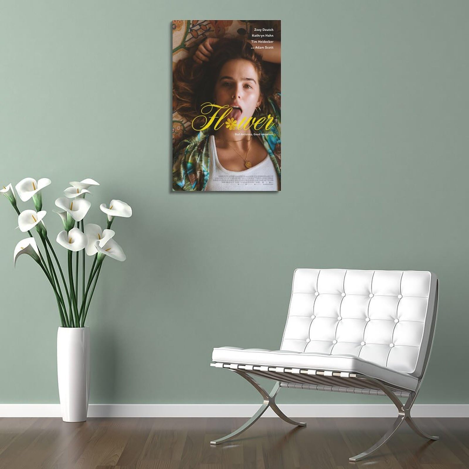 Madelief bloemen behang Bellis ijsblauw - Ginger Roots