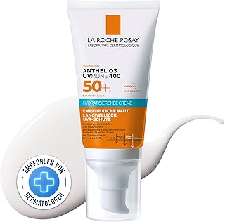 La Roche Posay ANTHELIOS Hydratisierende Creme UVMune 40 bei trockener und empfindlicher Haut und Sonnenallergie, LSF 50+, 50 ml