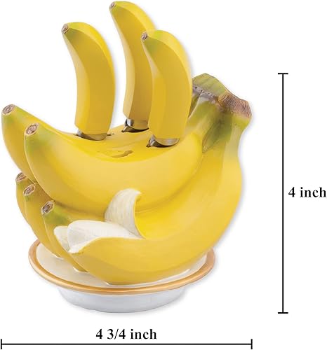 Miniatura 2 de Supreme Housewares Mango de resina pintado a mano de 4 piezas con esparcidor de queso de hoja de acero inoxidable, cuchillos esparcidores de