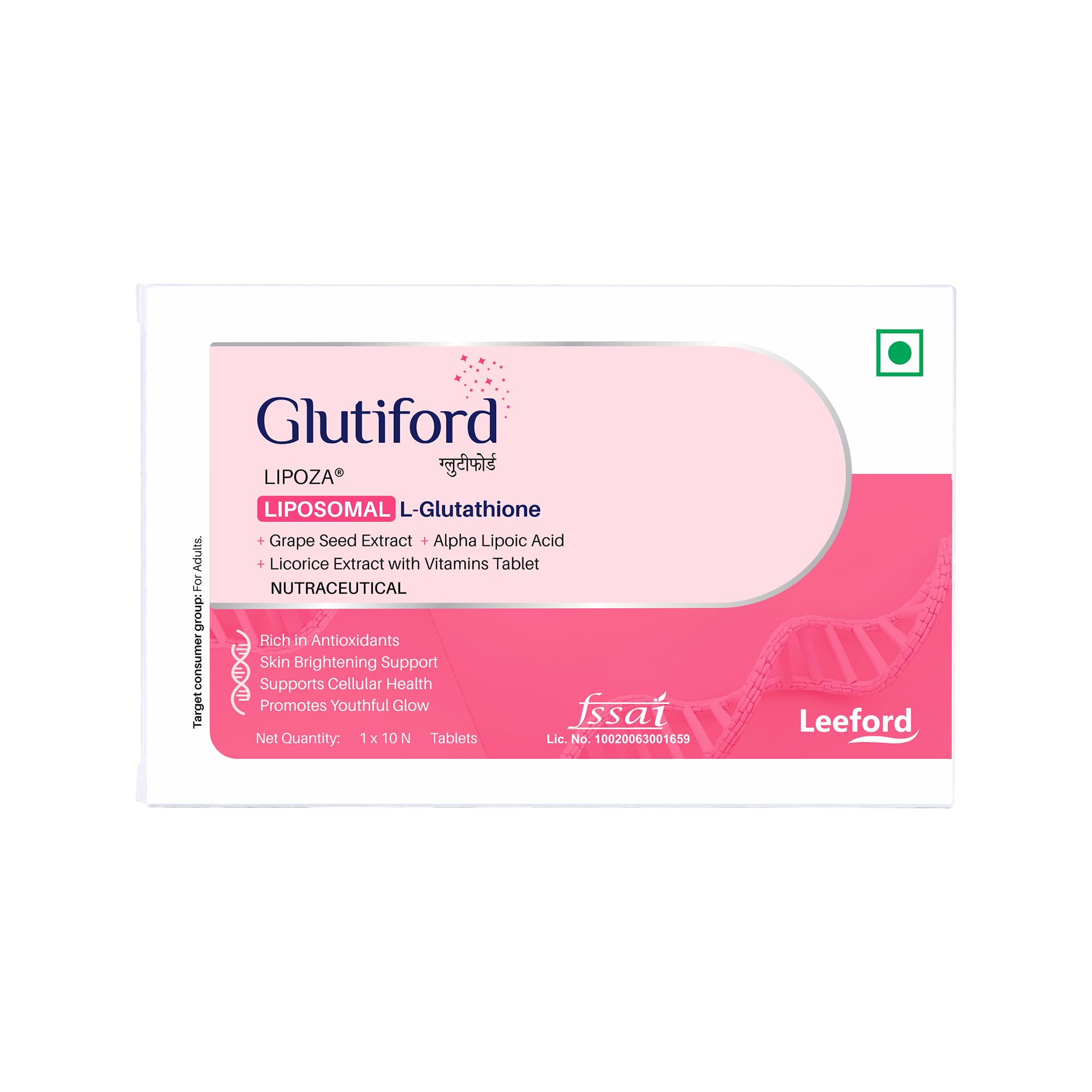 glutiford glutathione tablets with Glutathione, Grape Seed, Vitamin C & E CAS 885340-08-9