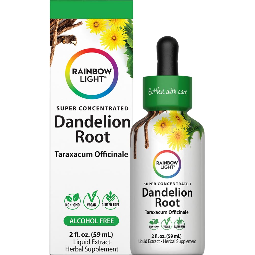 Rainbow Light Dandelion Root Extract Supplement | 2 Fl Oz