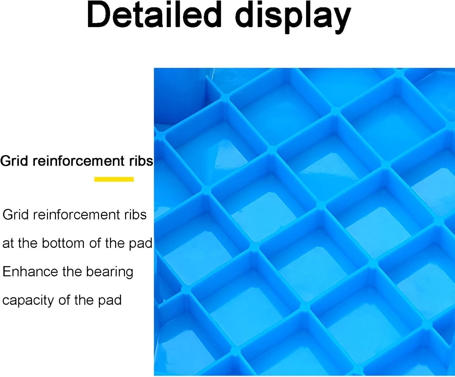 Nested Polyethylene Pallets Floor Pallets Plastic Pallets for Restaurants Kitchens Shops Supermarkets Basements Storage Warehouses Moisture Resistant Pallet(Blue,40x30x12cm)