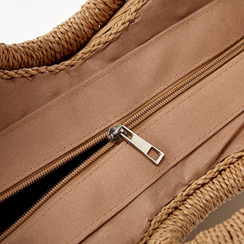 Straw Beach Tote For Women Large Tote Bag Top-Handle Bag Shoulder Bag Handbag Satchel Beach Bag Purses 2023 #TOP4