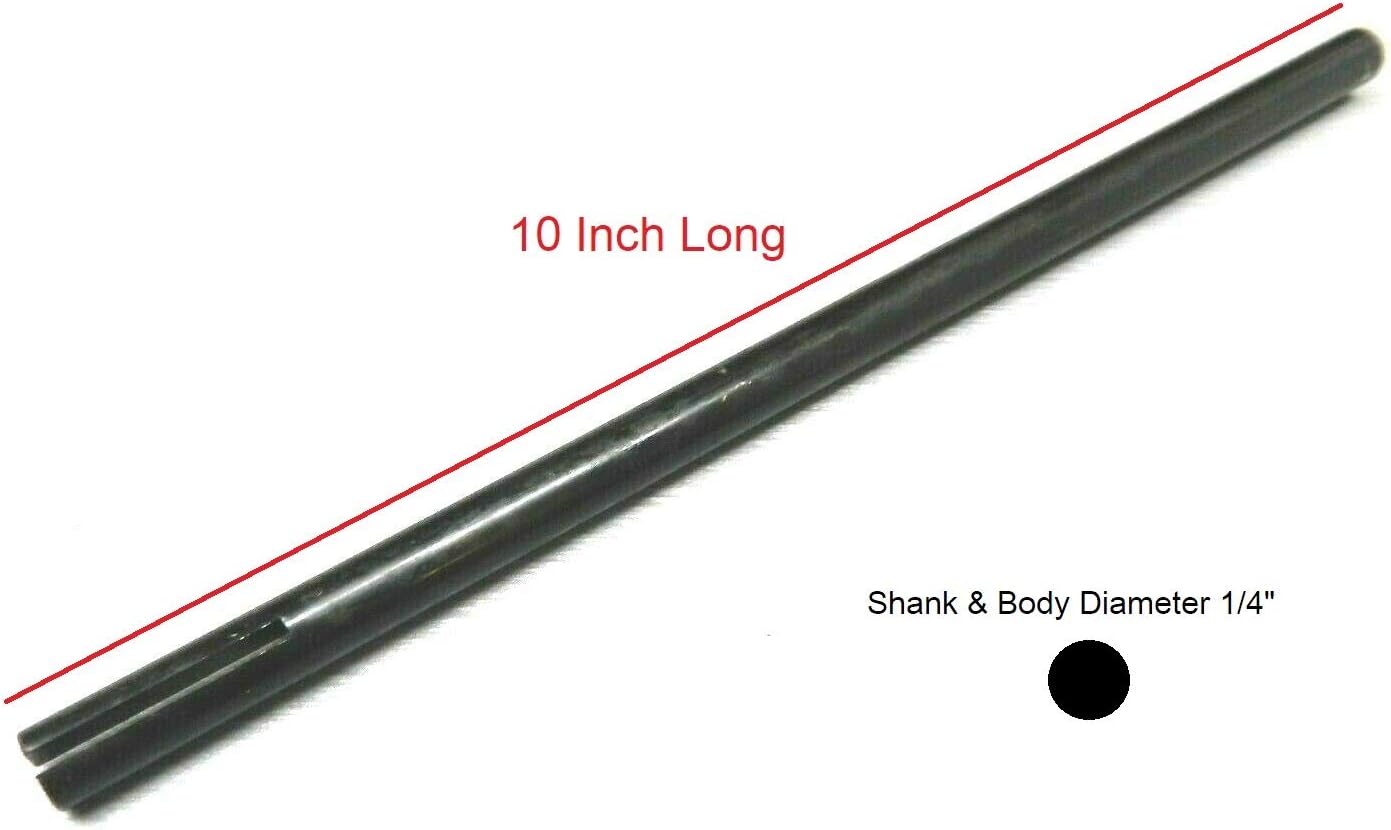 10" Slotted Mandrel 1/4" Shank & Body Split End Head Core Sanding Internal Holes by JTS