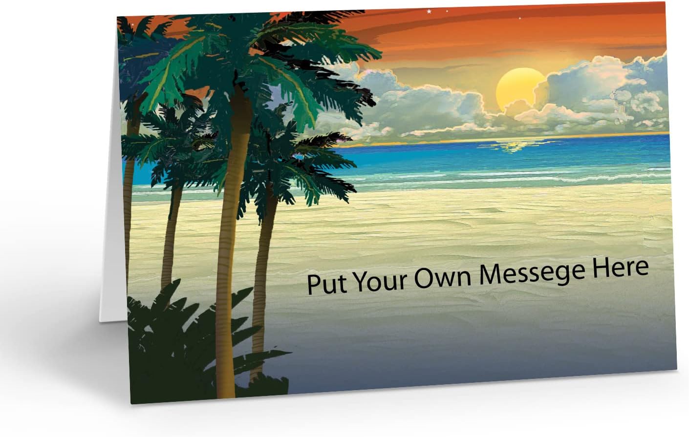 Stonehouse Collection Tropical Note Cards - 10 Boxed Cards & Envelopes - Tropical Island Blank Note Cards (Tropical)
