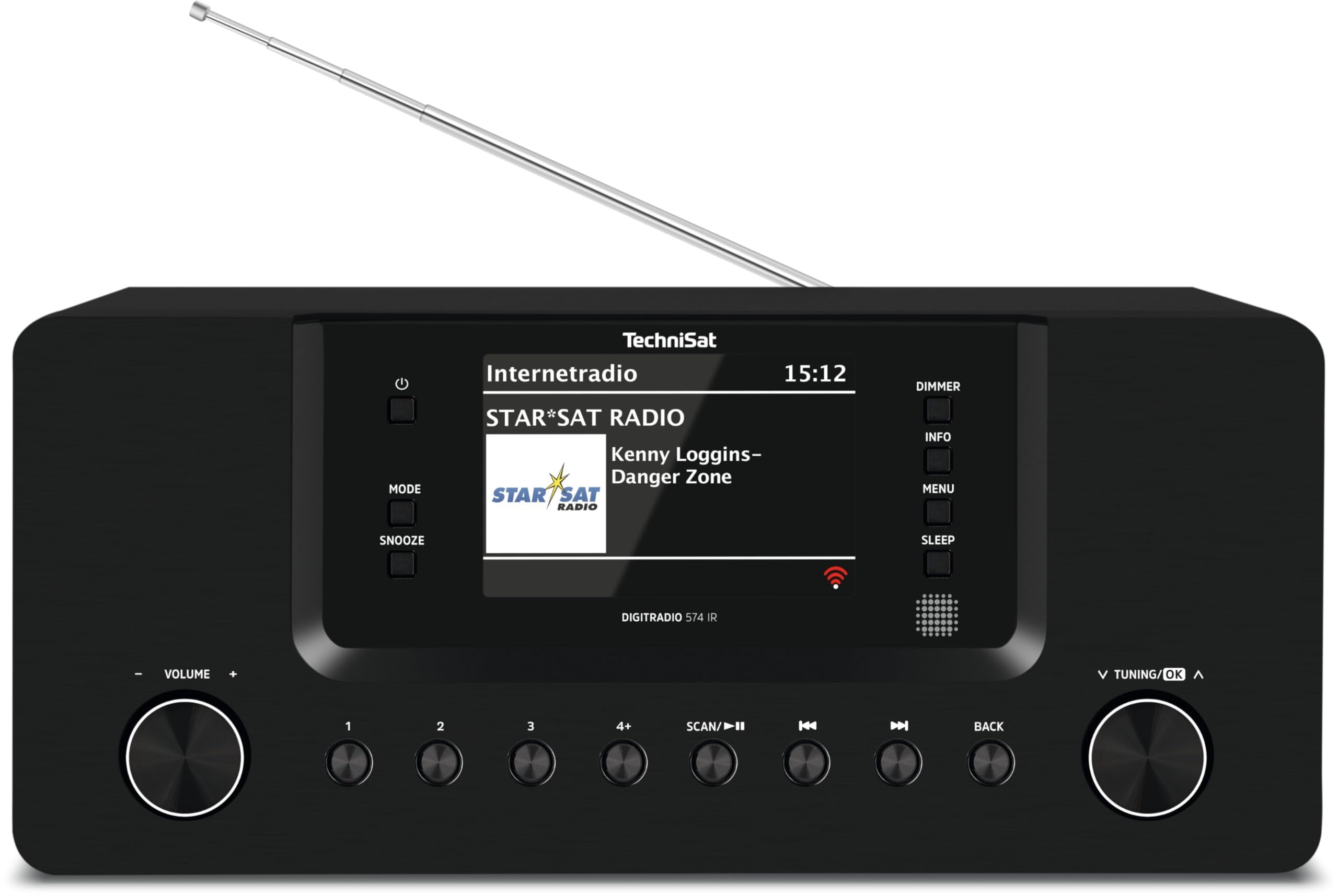 TechniSat DIGITRADIO 574 IR DAB+ Radio Internet avec Bluetooth - Noir