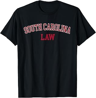 South Carolina Law, Attorney Bar Graduate Lawyer College T-Shirt