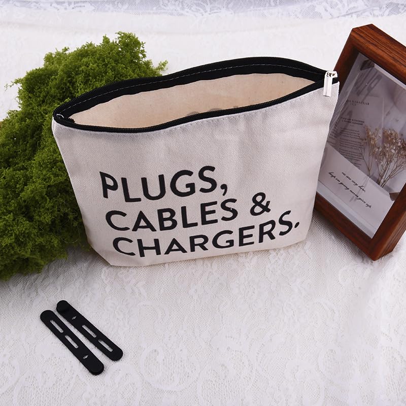 ShiQiao Travel Cable Organizer Bag with Silicone Ties - Tangle-Free Storage - Image 2