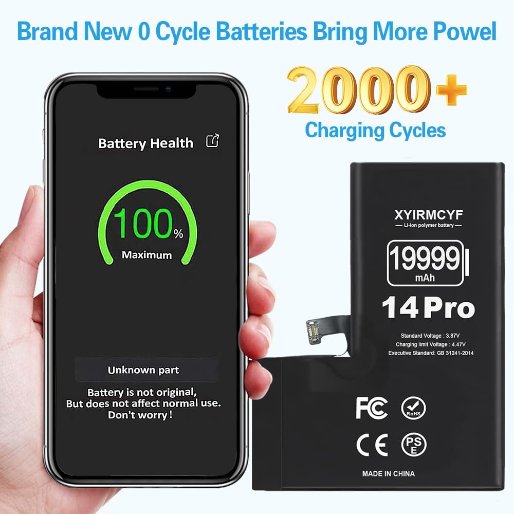 Amazon.com: XYIRMCYF 19999mAh Super Capacity Battery Compatible