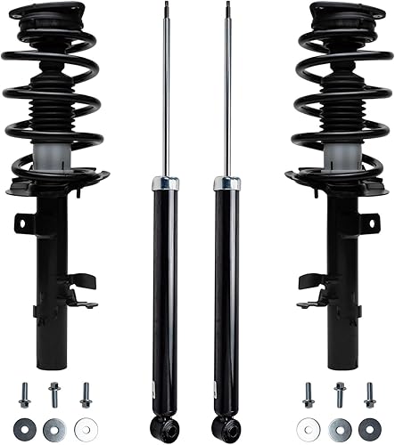 Miniatura 13 de Detroit Axle - Amortiguadores para Chevy Trailblazer EXT SSR GMC Envoy XL XUV Buick Rainier Saab 9-7x Isuzu Ascender 2 puntales delanteros con