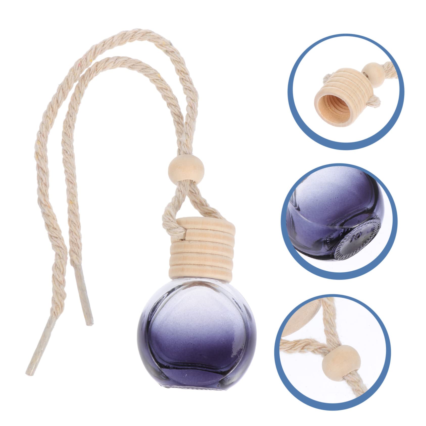 Frascos De Perfume Colgantes Para Coche 20 Piezas Cordón De Algodón Negro Ideales Para Difusores De Aceite Esencial Decoración Interior Automovilística