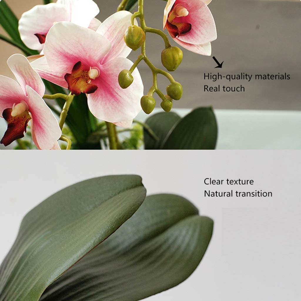 Orchidea Fiori Artificiali Plastica Orchidee Finte Steli Piegabili Fiori Artificiali Phalaenopsis Vaso Fiori Artificiali Vividi Orchidee Ornamento Artificiale Natura