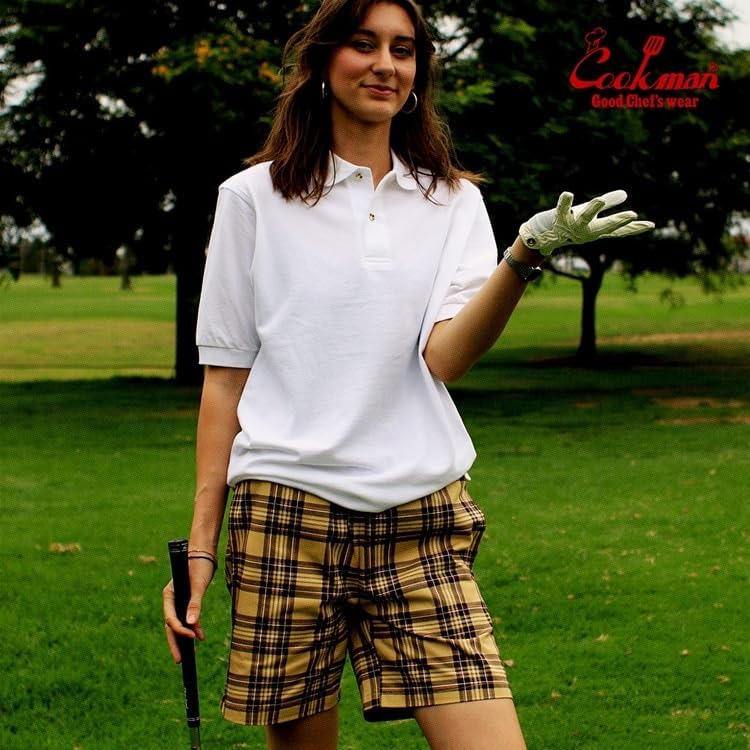 [COOKMAN] クックマン シェフパンツ ハーフパンツ ショートパンツ チェッカー チェック柄 半ズボン メンズ レディース ユ