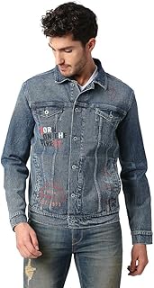 pepe jeans Men's A-Line Coat (PM402724Q05_Denim-picture-14