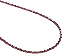 Vista 4 de Gargantilla con cuentas naturales, cuentas facetadas, collar de piedra natal, cristal curativo de energía, regalo para ella, joyería de plata de ley