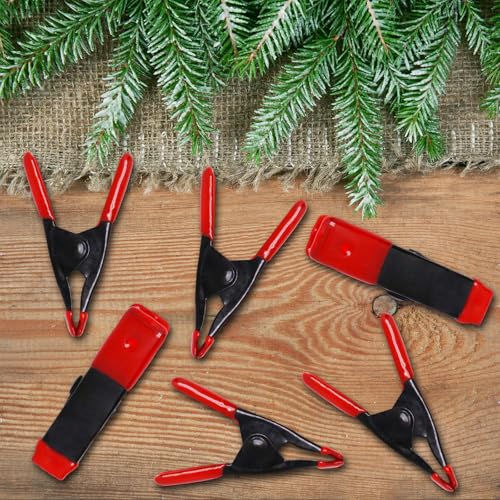 Image of 2 Inch Spring Clamps, Heavy Duty Metal Strong Clips Clamps (20pcs, Red)
