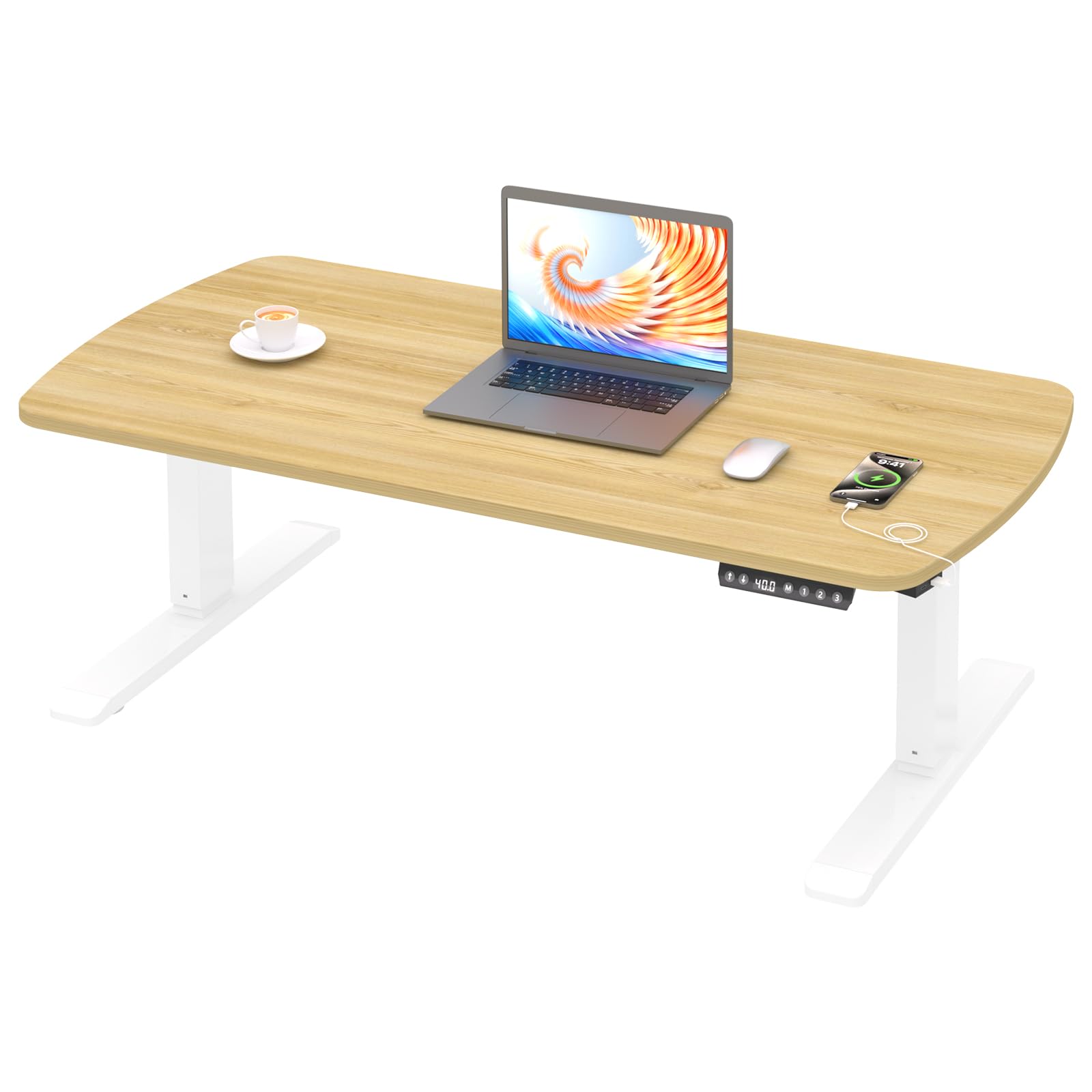 Amazon | LST LIFE ローテーブル 電動昇降デスク 高さ調節40-60cm 一枚