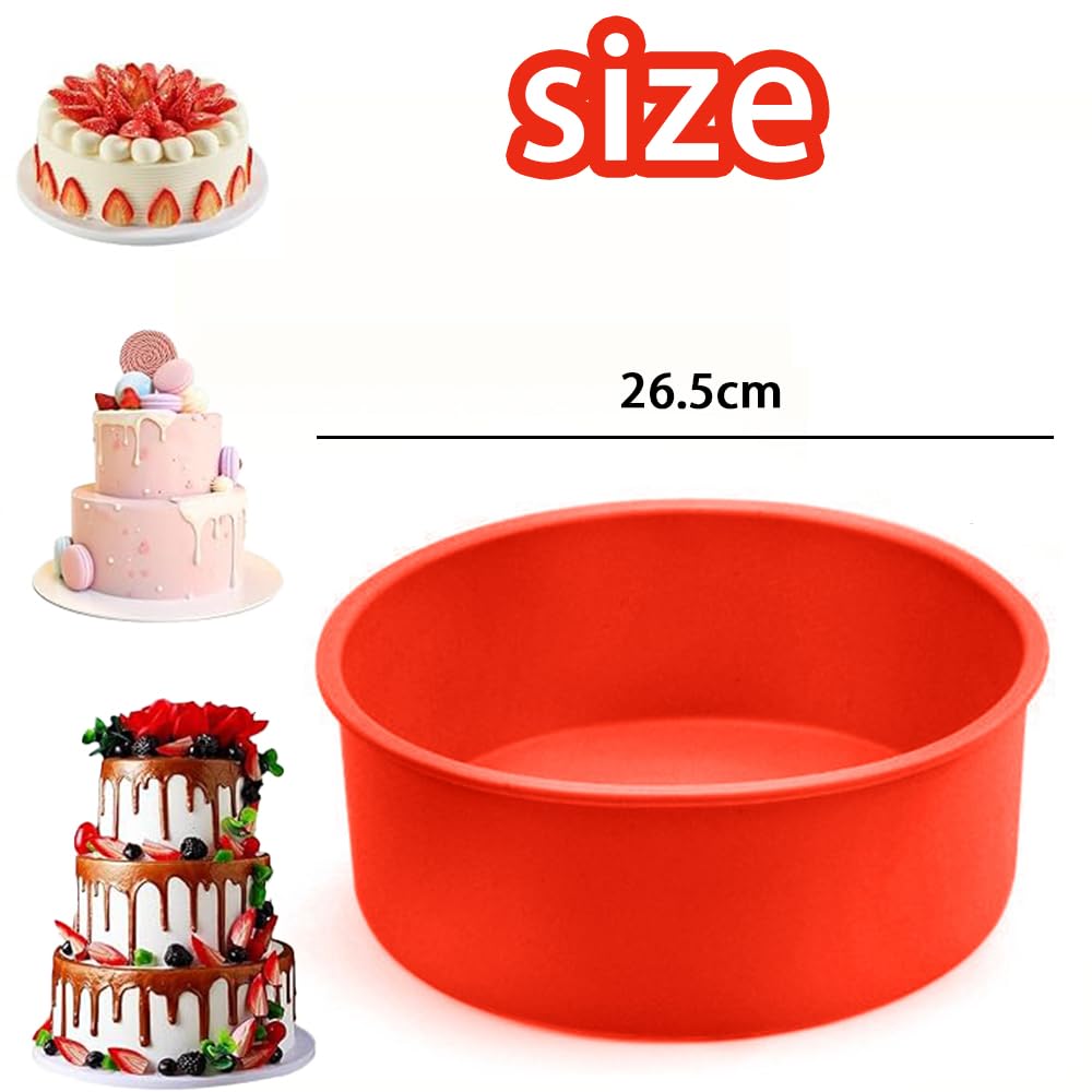 Lot De 2 Moules à Gâteau Ronds En Silicone 20cm - Antiadhésifs, Sans BPA - Pour Gâteaux à étages, Cheesecakes... - 11