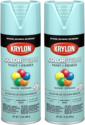 Vista 356 de Krylon - Pintura y primer en aerosol COLORmaxx K05511007, 12 onzas, rojo cereza brillante Cherry Red