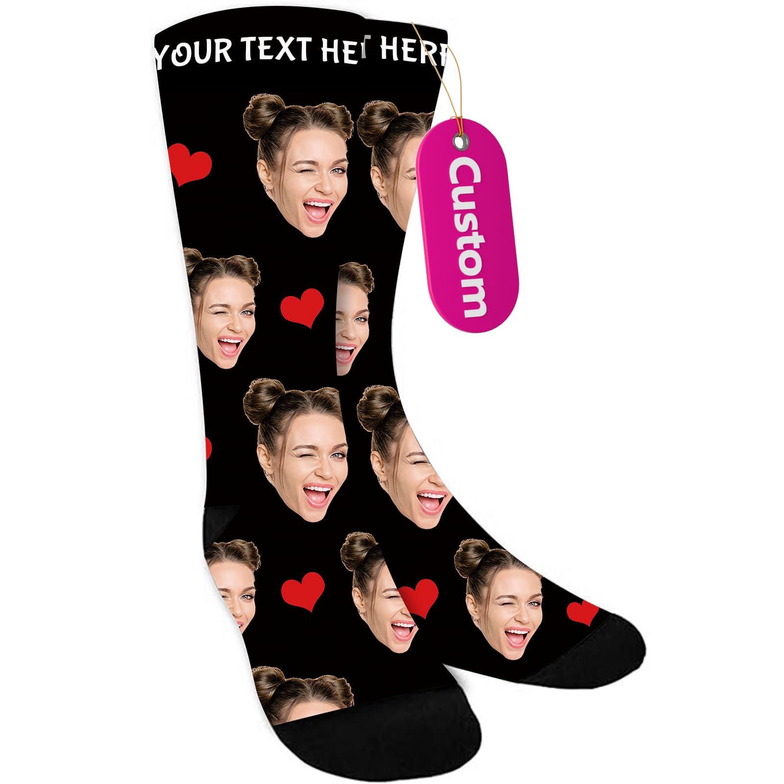 Custom Socks with Photo,Personalized Gifts for Men,Personalized Socks for Him Her
