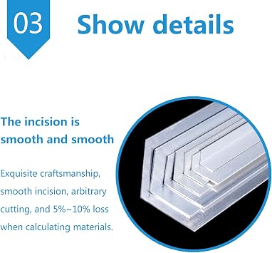 Aluminum Angles Aluminum Corner L-Shaped Aluminium Angle for Construction Processing, Thickness 2mm,10mm x 20mm