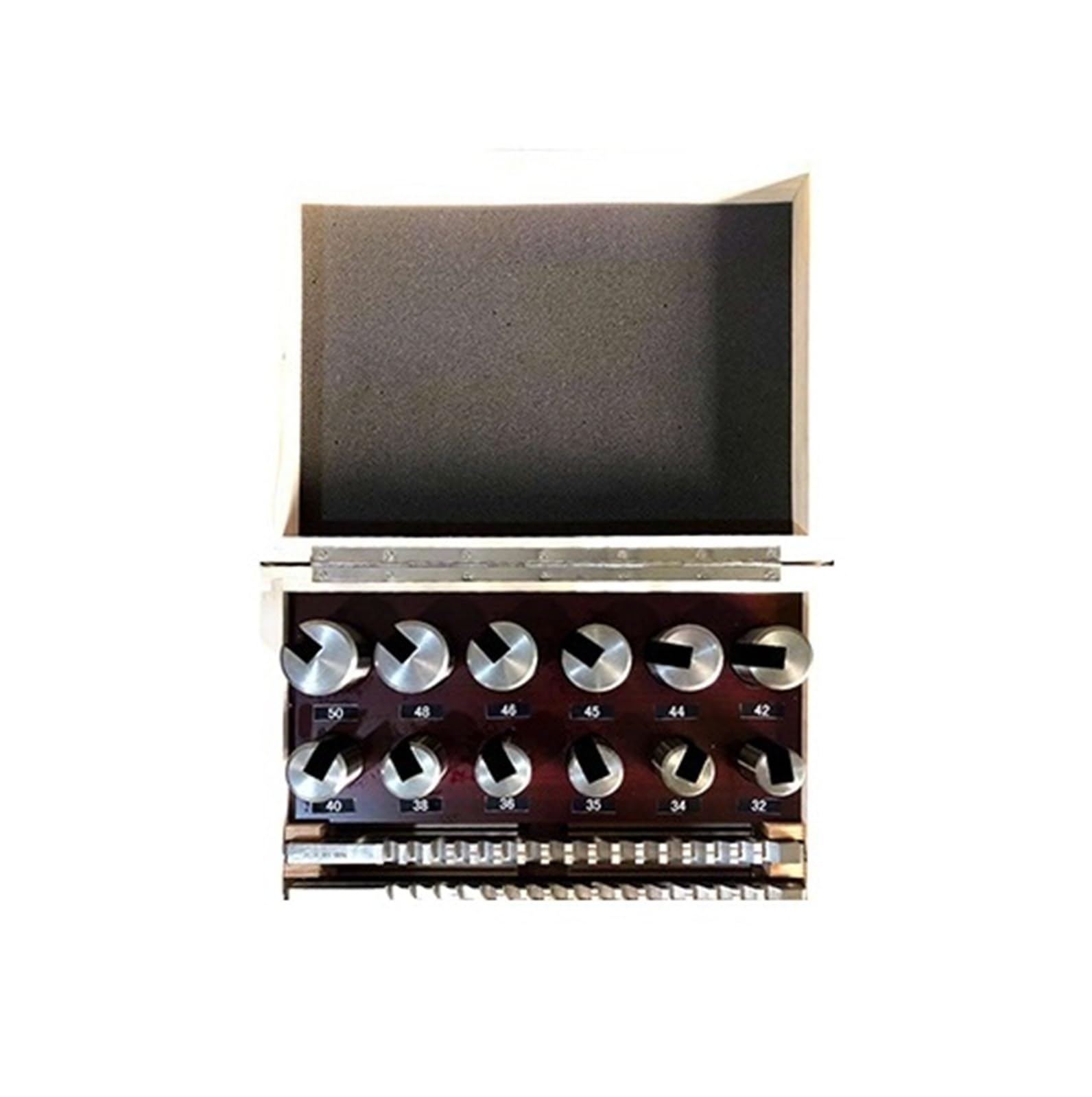 Juego de 21 Piezas de brochas para chaveteros, Acero de Alta Velocidad de tamaño métrico para máquina Herramienta de Corte CNC para metalurgia, Torno