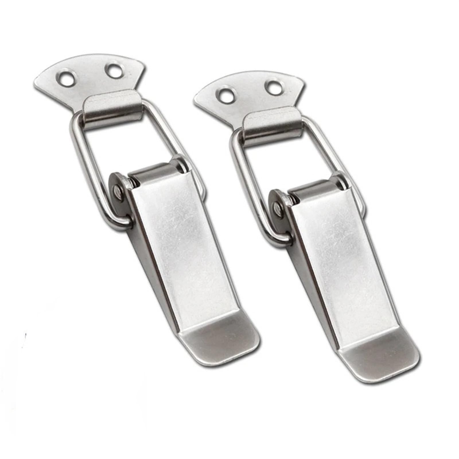 WPOIYHGBY Toggle Hasp Lock Buckle 101 Iron/Stainless Steel Spring Cinet Door Drawer Luggage Duckbill(Iron)