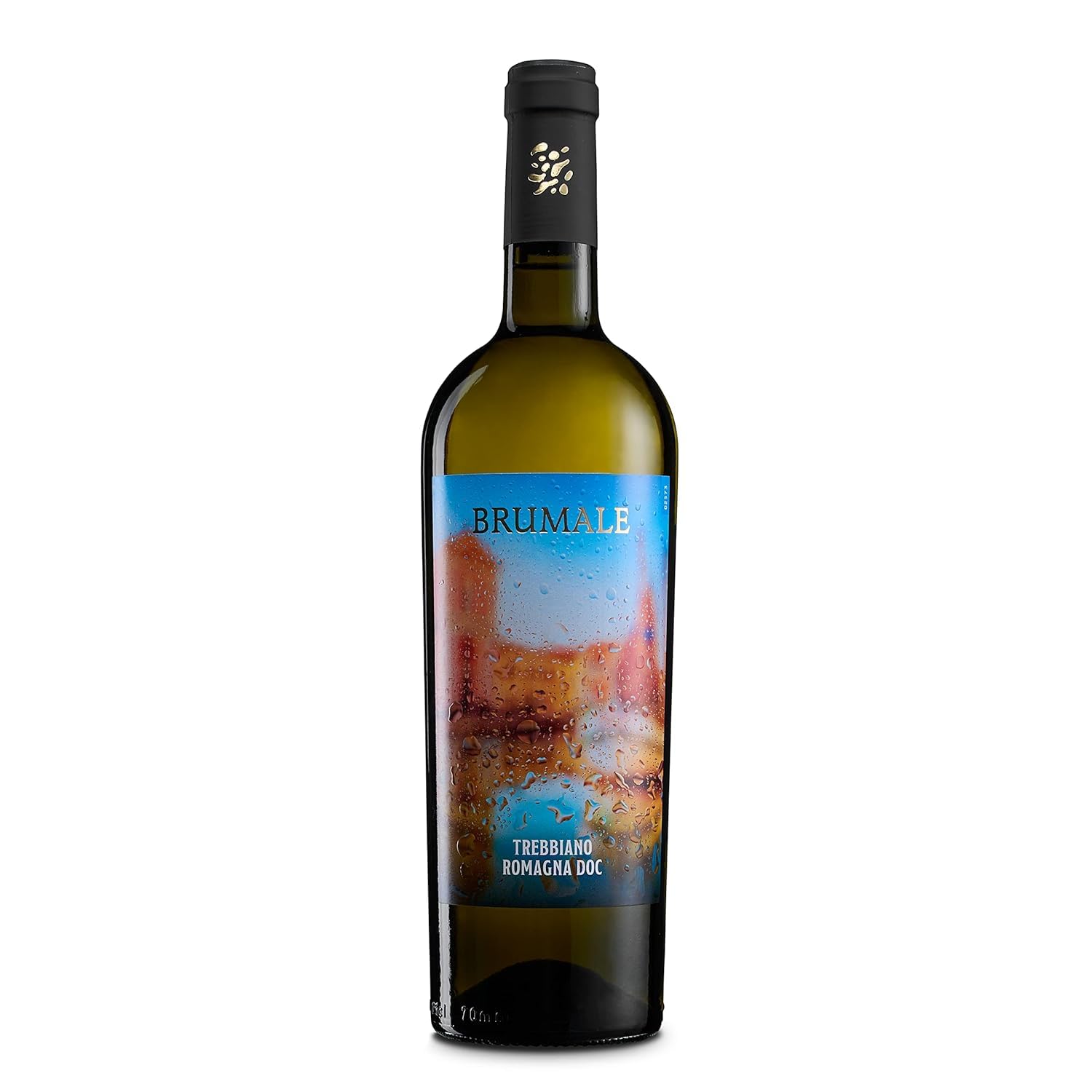 Brumale Vino Trebbiano di Romagna DOC, Vino Fresco e Minerale dai Profumi Fruttati e Floreali, 12% Vol, Confezione con 6 Bottiglie da 750 ml