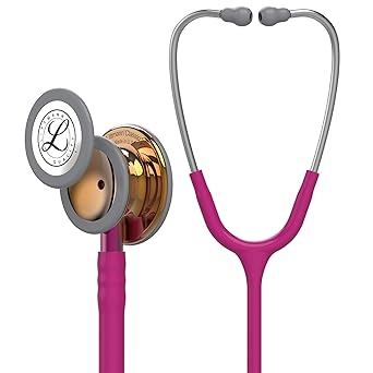 3M Littmann Classic III Monitoring Stethoscope, Limited Edition, Raspberry Tube, 27 inch, 5647