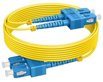 OS2 SC to SC Single Mode Fiber Patch Cables 0.5m1.6ft, Options 0.5m153m, Singlemode Fiber Optic Cable 10G SMF LSZH Duplex 9/125m OD 2.0mm RamboCables