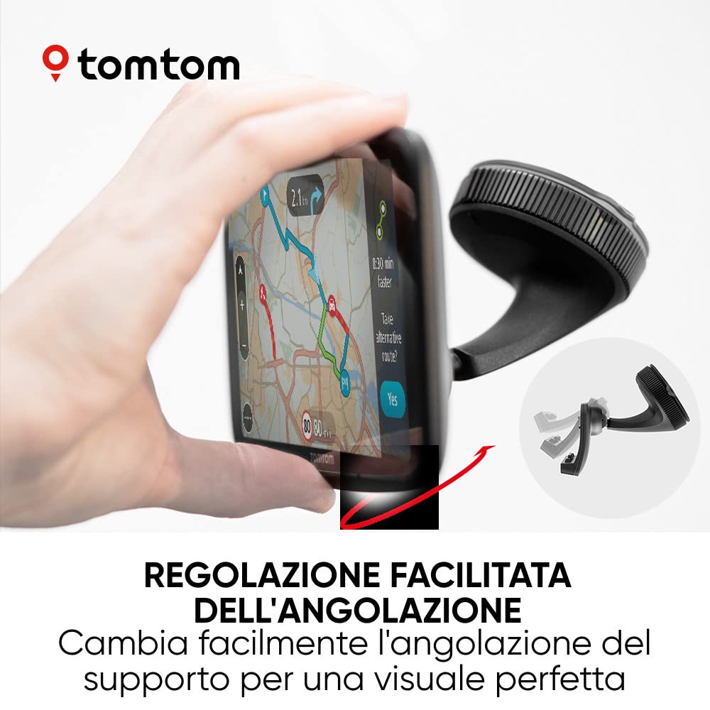 TomTom supporto magnetico attivo per modelli selezionati di Navigatore Satellitare 7’’ e connettore micro USB GO Discover 7, GO Expert 7, GO Camper Max7