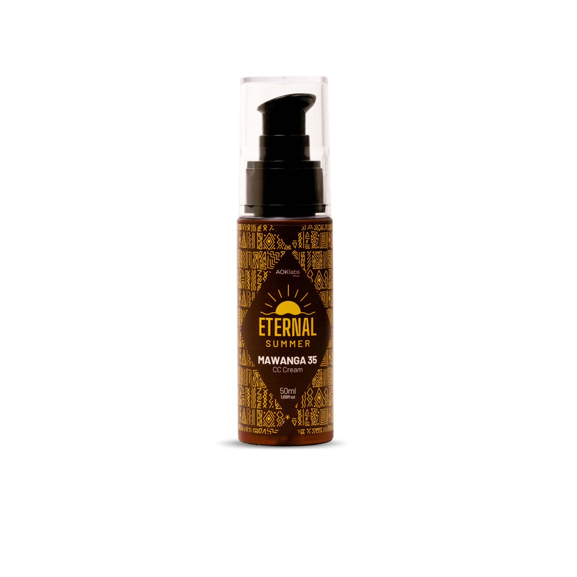 AOKlabs- MAWANGA Protector solar facial con color SPF 35, crema correctora de color 50 ml.