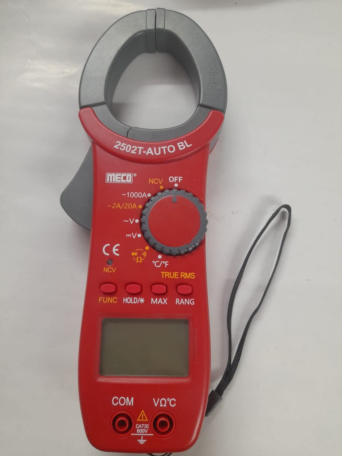 Meco - 2502T-AUTO 3-1/2 Digit 2000 Count 1000A AC Autoranging Digital Clampmeter With Calibration Certificate & One Years Warranty-image-16