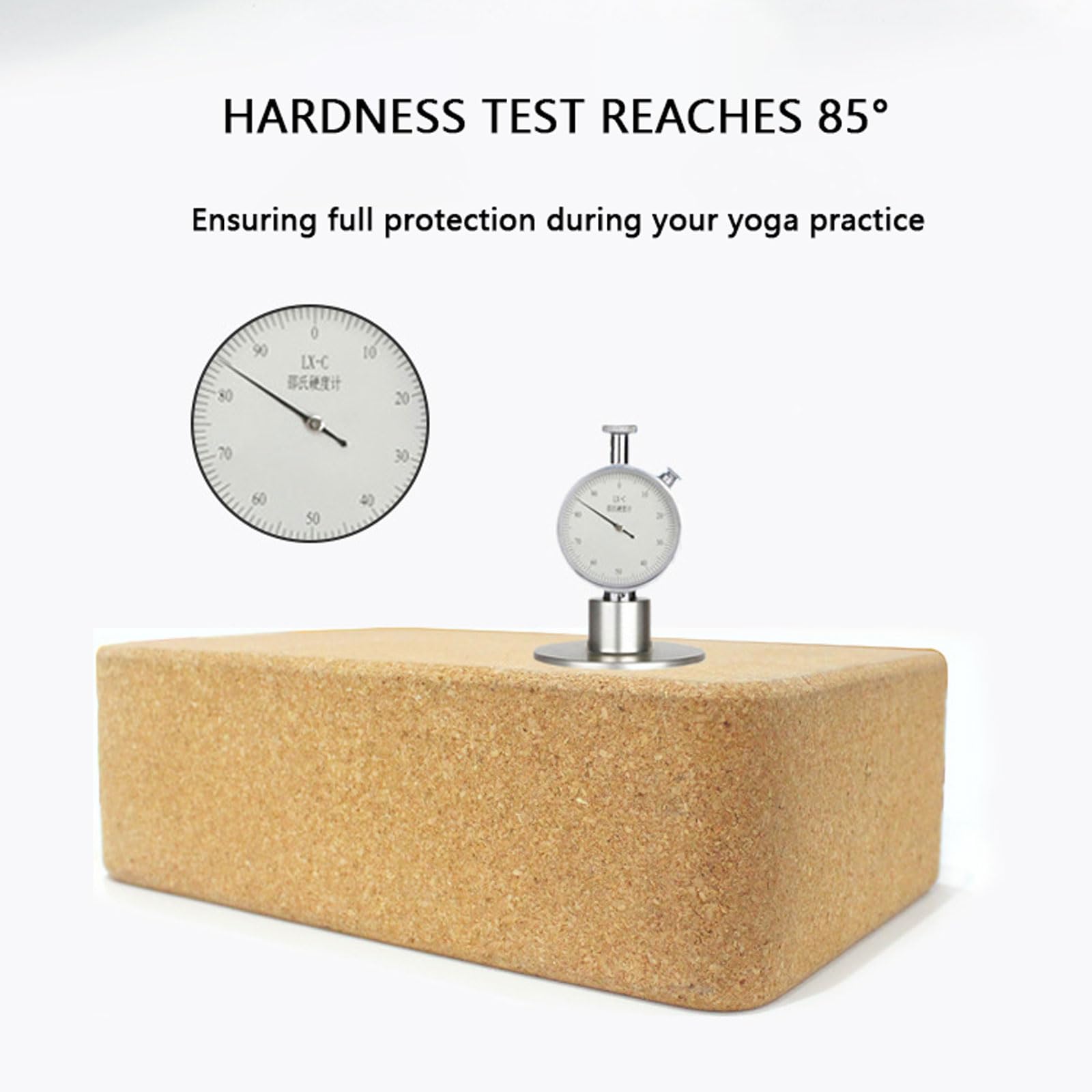 2er Set Yoga Block Kork rutschfest umweltfreundlich leicht Yoga-Blöcke Natürliche Yogablöcke aus Kork Bietet Unterstützung und Stabilität Fitnesszubehör für Yoga,Pilates,Fitness,Unisex