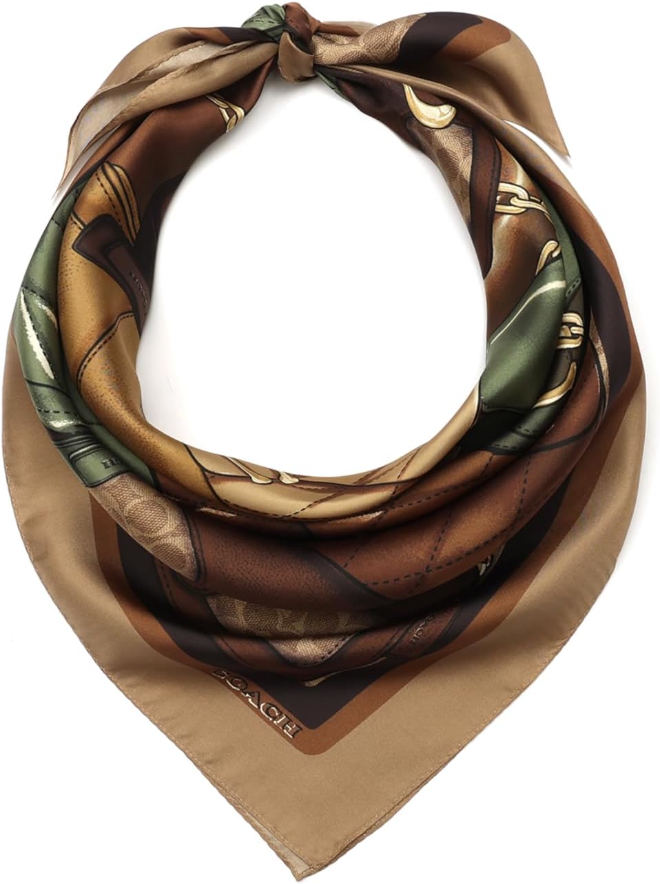 Coach Women's Stacked Tabby Printed Silk Square