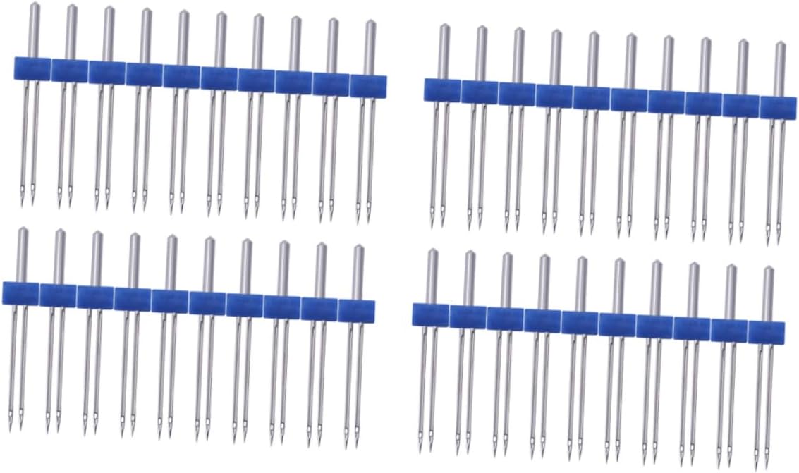 Gogogmee 1bag Twin Needle Sewing Machine Needles for Sewing Machine for Knit Multifunctional