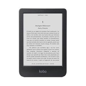 Kobo Clara BW | eReader | Pantalla táctil antirreflejos de 6” con ComfortLight Pro | Opción de Modo Oscuro | Audiolibros | Resistente al Agua | 16 GB de Almacenamiento | Negro