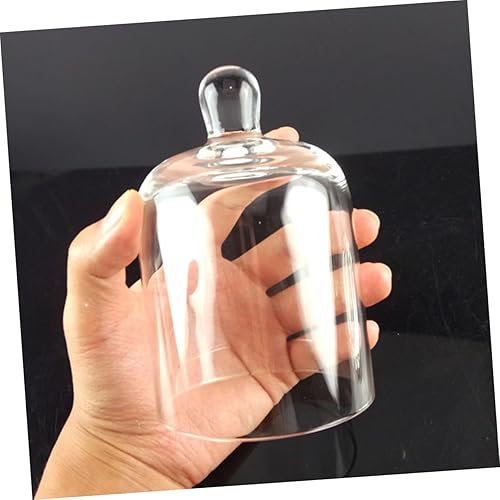 Miniatura 3 de Artibetter 2 juegos de tarro de campana de cristal mini cubierta de cúpula para decoración de Navidad, cúpula de campana, mini soporte para