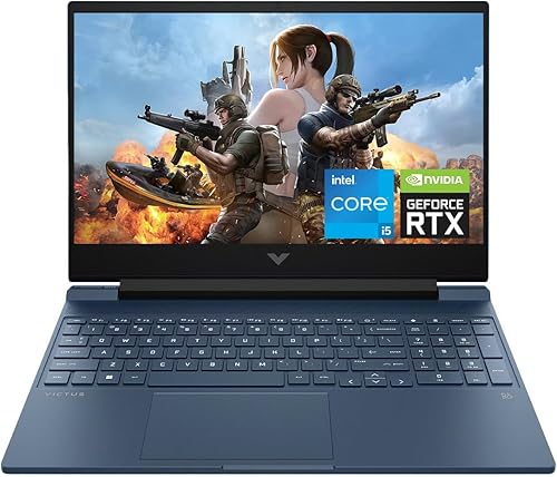 HP Victus - Laptop para juegos de 15.6", NVIDIA GeForce RTX 3050, Intel Core i5 13420H de 13 generación, 8 núcleos, 4.6 GHz, 16 GB de RAM, SSD de