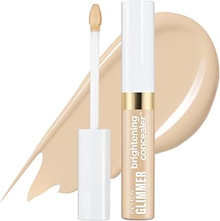 Revlon Glimmer Brightening Concealer, Liquid Under Eye Makeup, Made with Caffeine, Vitamin C, & Stevioside, 125, 0.3 fl oz