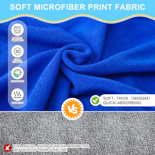 Image of BEAUTYZOO Dog Bathrobe,Dog Drying Coat,Fast Drying Super Absorbent Dog Bath Robe,Adjustable Belly Strap Dog Towels for Drying Dogs Medium Large,Microfibre Soft Dog Robes for After Bath,Dark Blue L