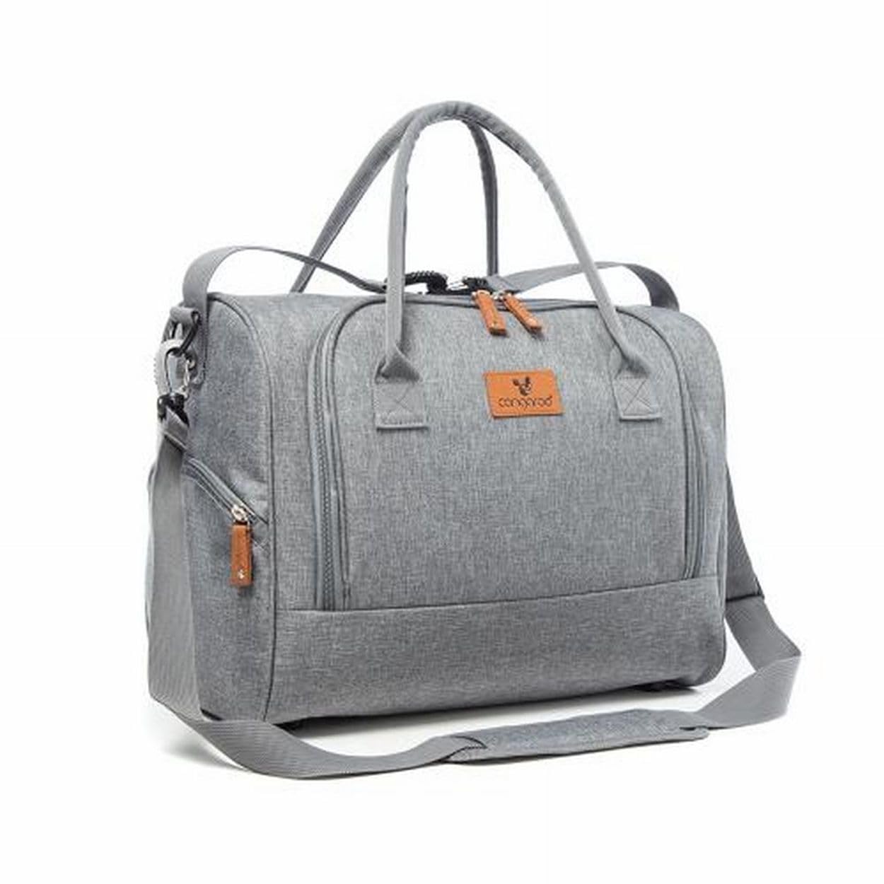 Cangaroo Wickeltasche Jossie Wickelunterlage, Reißverschluss, Gurt verstellbar grau