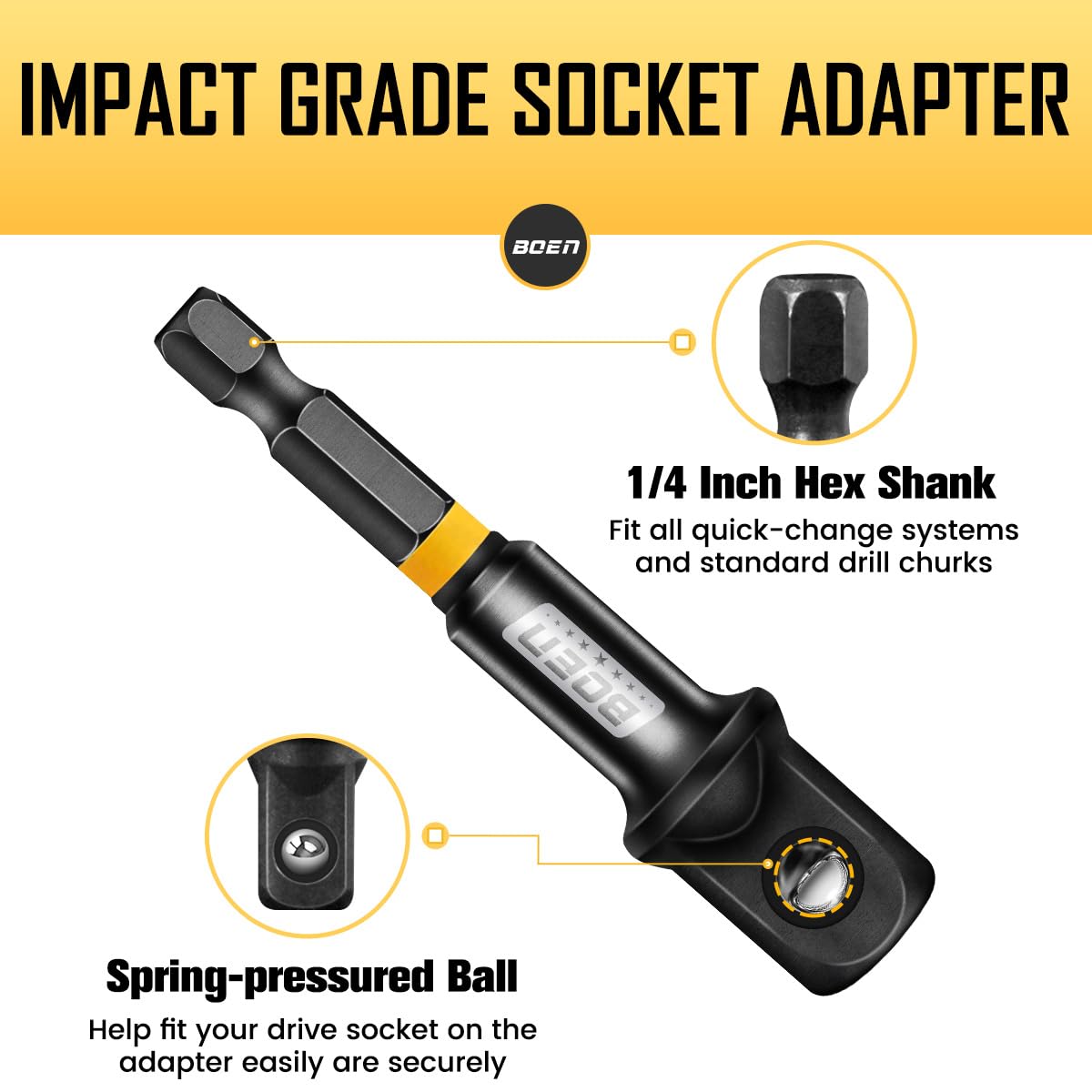 BOEN Impact Socket Adapter Set - 3 Sizes, FREE SHIPPING -4