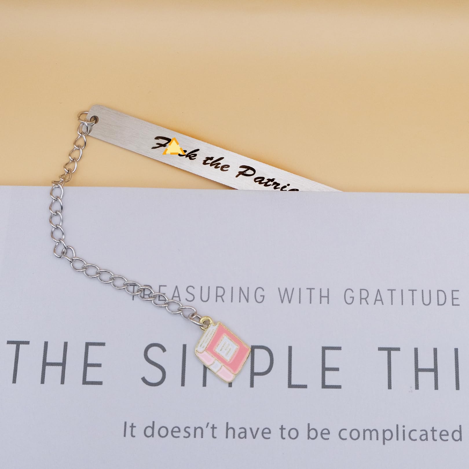Feminist Gifts Bookmark for Women Girl Women's Rights Activist Inspirational Girls Power F the Patriarchy Gift for Sisters Female Friends Bookish Birthday Christmas Stocking Stuffers Keepsake