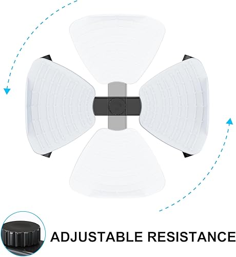 Miniatura 6 de Waist Twister Machine with Resistance Band, Silent Exercise Twist Board for Core & Belly Fat Workout, Non-Slip Home Fitness Disc for Men & Women