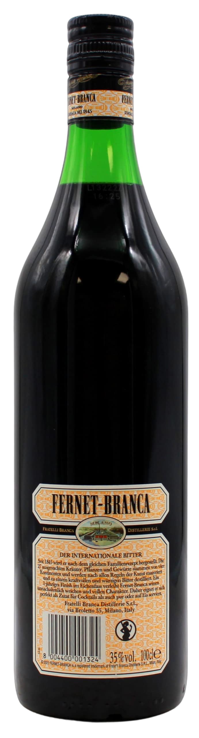 Fernet-Branca Bitter Likör, 6er Pack (6 x 1 l)