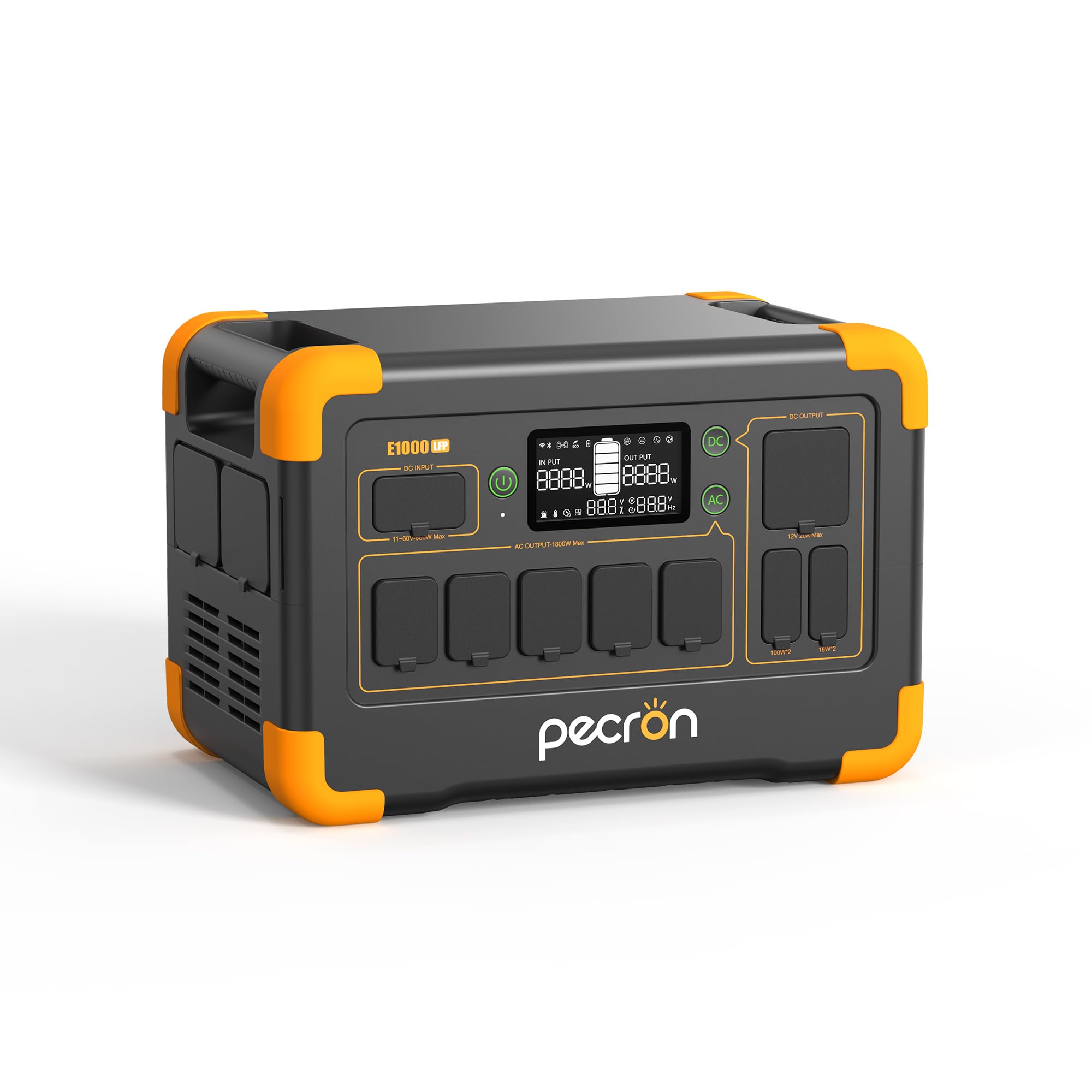 PECRON E1000LFP ポータブル電源 Amazon.co.jp: PECRON ポータブル電源 E1000LFP 1024Wh 1800W 大容量