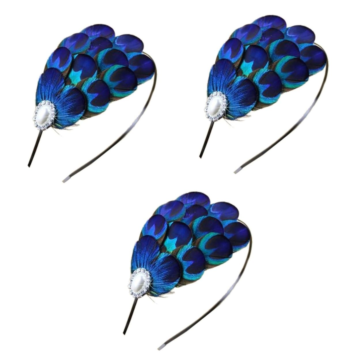 DOITOOL 3stücke Vintage Haarschmuck Für Bräute Elegante Haarspange Aus Bunten Federn Für Hochzeiten Und Besondere Anlässe Leicht Und Tragbar Perfektes Accessoire Für Prom Partys Und